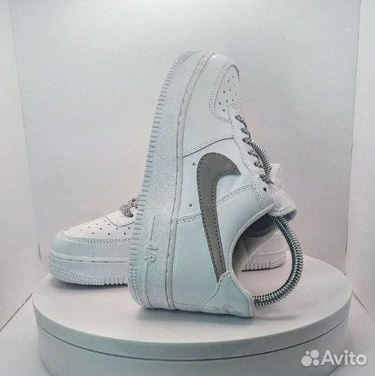 Кроссовки Nike AF1 White Refflective