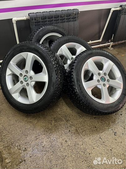 Зимние колеса Skoda r 16 оригинал