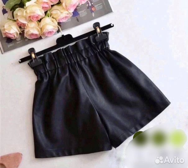 Шорты женские эко-кожа