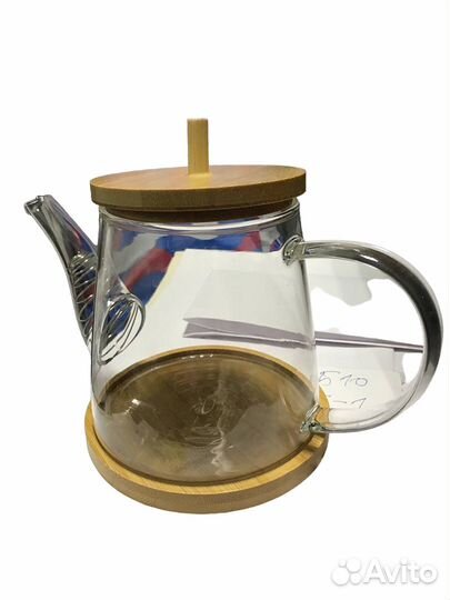 Чайник стеклянный заварочный «Бамбук», 600 мл