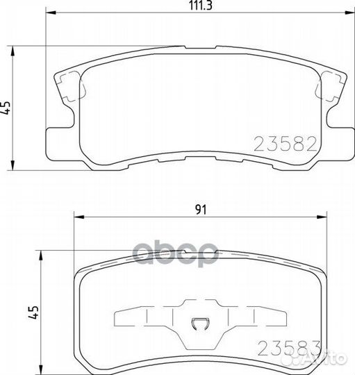 Колодки тормозные дисковые задн. 200 Convertibl