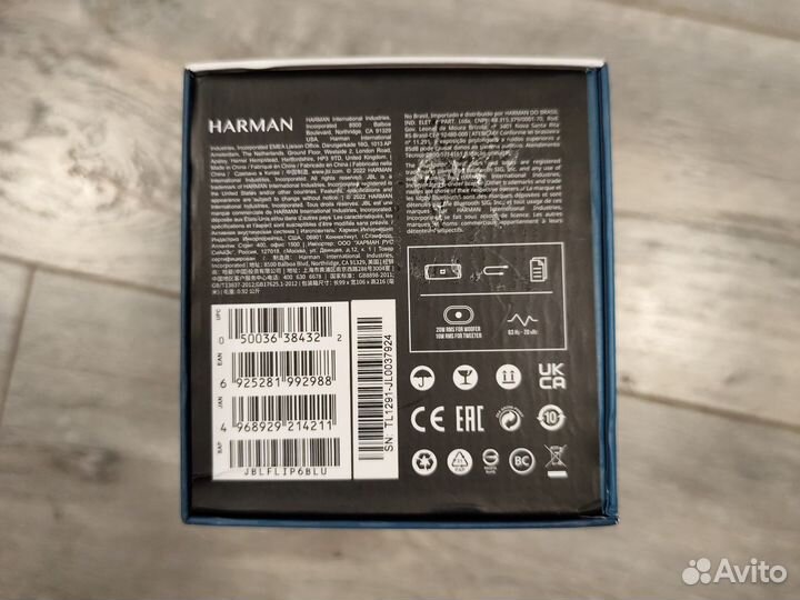 JBL Flip 6 портативная колонка синяя