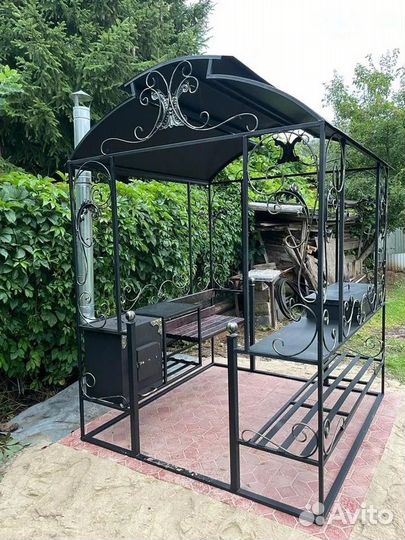 Мангал беседка с крышей купить