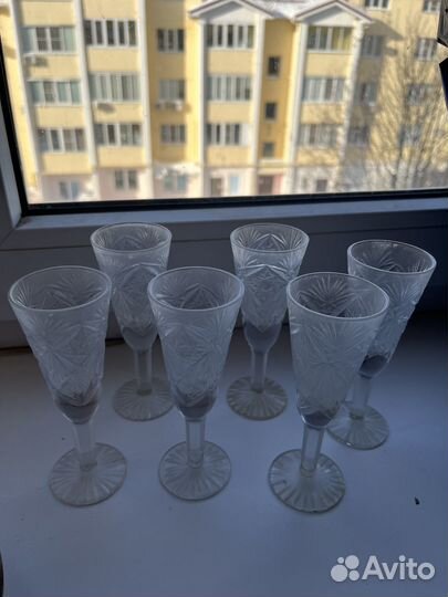 Бокалы хрустальные СССР