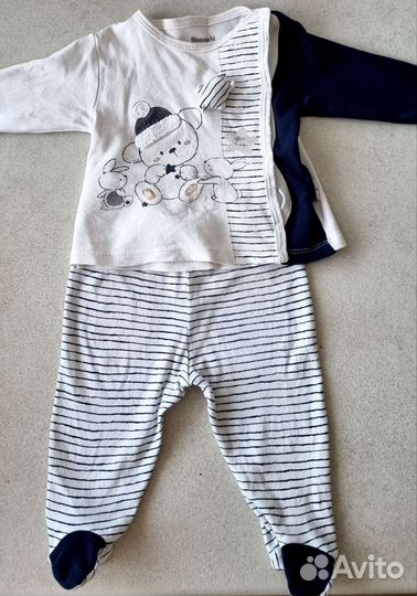 Пакет вещей для ребенка 0 - 6 мес, шапочка до 3 л