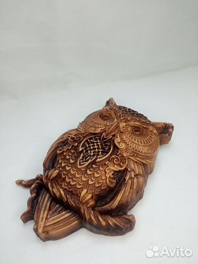 Сова барельефное пано