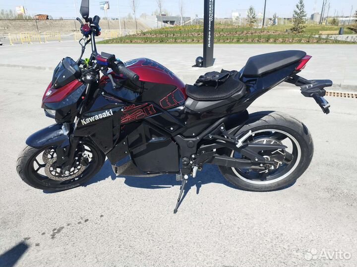 Электромотоцикл kawasaki z1000 (звук двигателя)