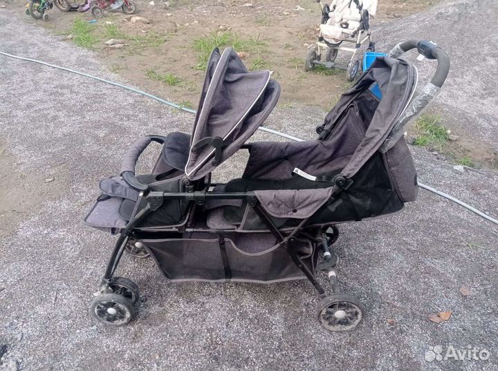 Коляска для двойни погодок бу