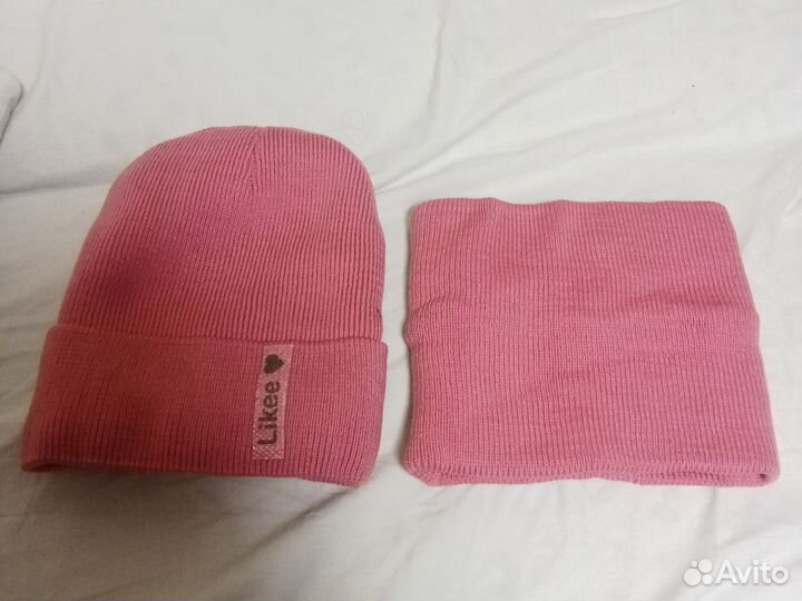 Комплект шапка и снуд