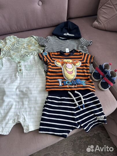 Детские вещи пакетом Carters,Next 6-9 мес