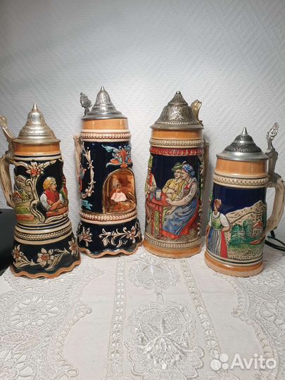 Кружки пивные. Кобальт. Керамика. Германия