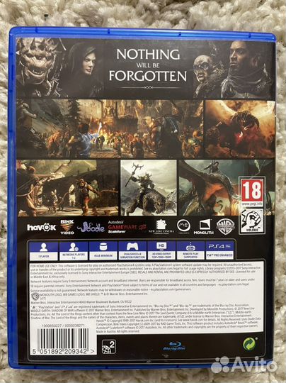 Средиземье Тени Войны ps 4