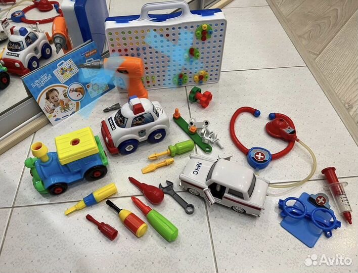 Доктор Медик Паровоз мчс Полиция конструктор