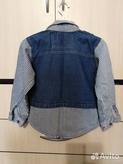 Джинсовая рубашка для девочки р.134 - р. 146