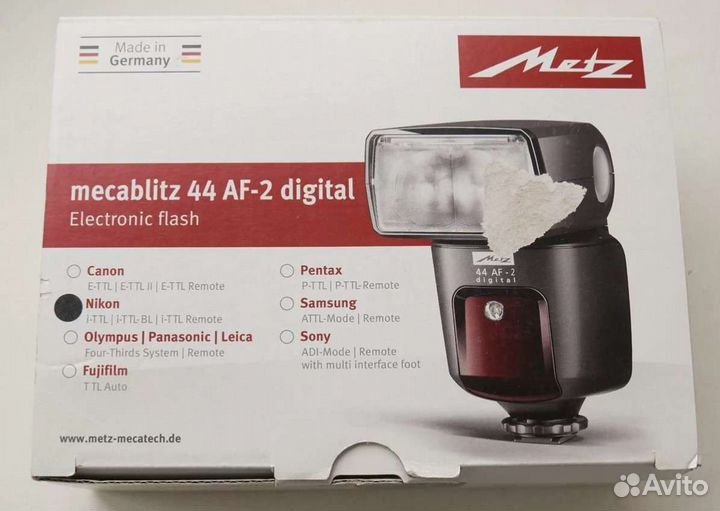 Вспышка Metz Mecablitz 44 AF-2 для Nikon