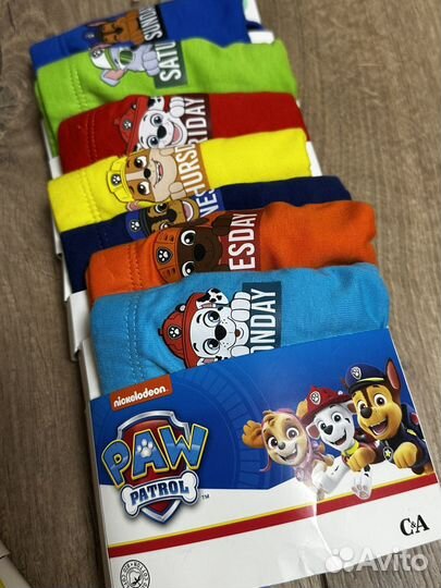 Трусы слипы на мальчика c&a 7шт 122/128