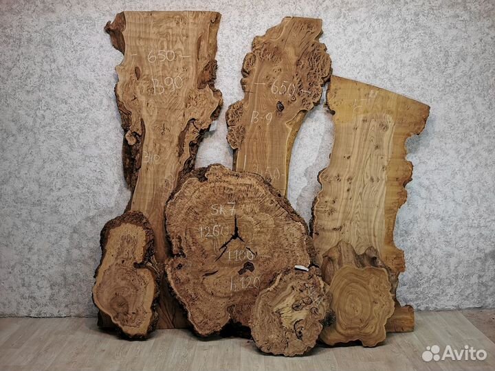 Слэбы из дерева карагач, бук, граб, тополь