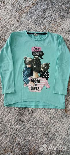 Майка для девочки с длинным рукавом