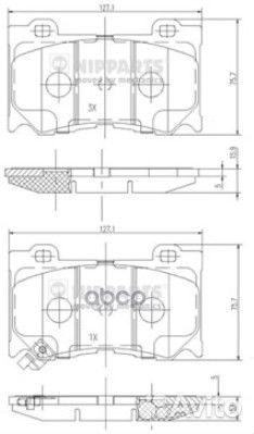 N3601107 Колодки тормозные infiniti FX35/37/50