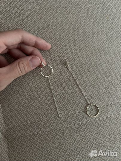 Серьги серебряные Ms Marble