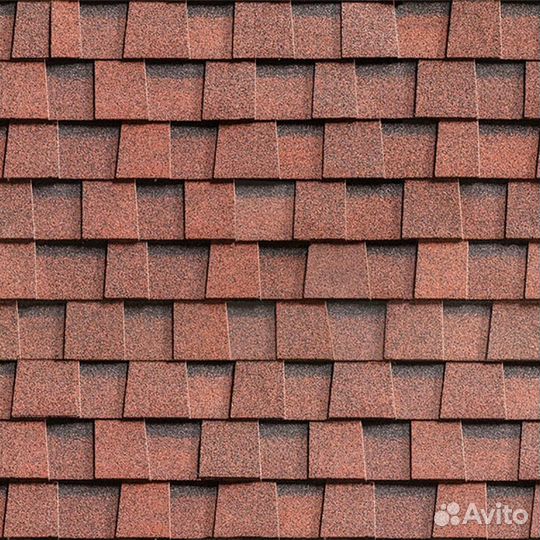 Гибкая черепица Shinglas «Ранчо» красный