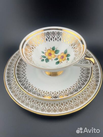 Чайное трио фарфор Winterling Marktleuthen Bavaria