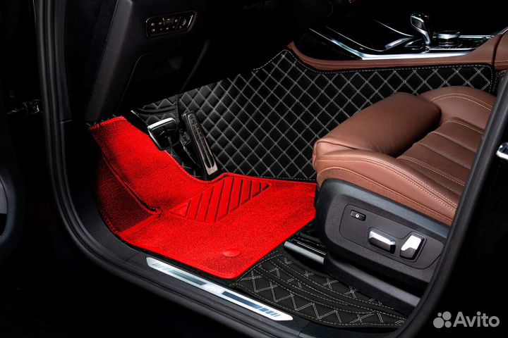 3D Коврики BMW 6 серии Салон Багажник Экокожа