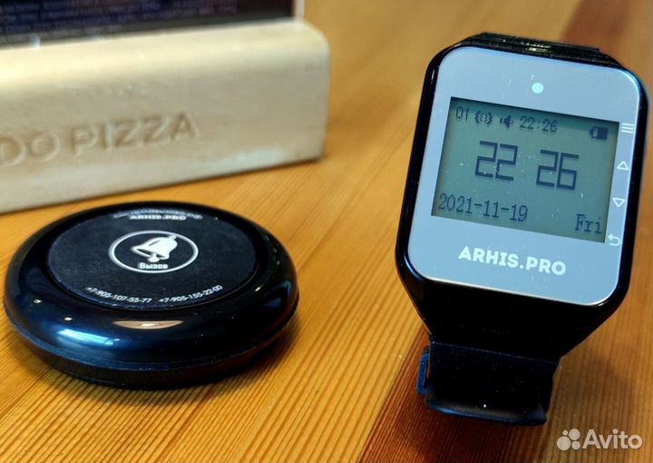 Кнопка вызова персонала. Пейджер. Вызов официанта