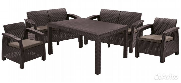 Набор мебели для дачи Corfu II fiesta brown