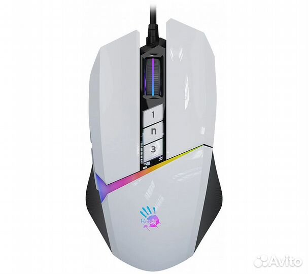 Мышь A4Tech Bloody W60 Max, белый