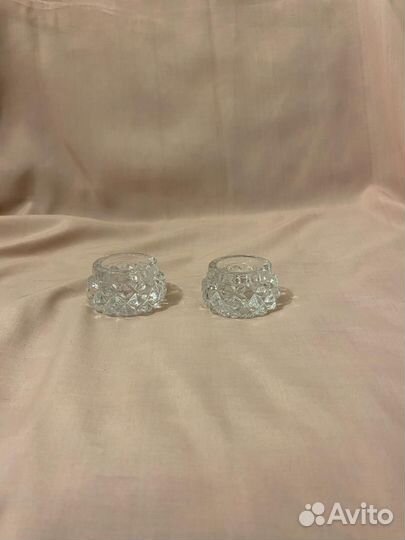 Солонки хрустальные