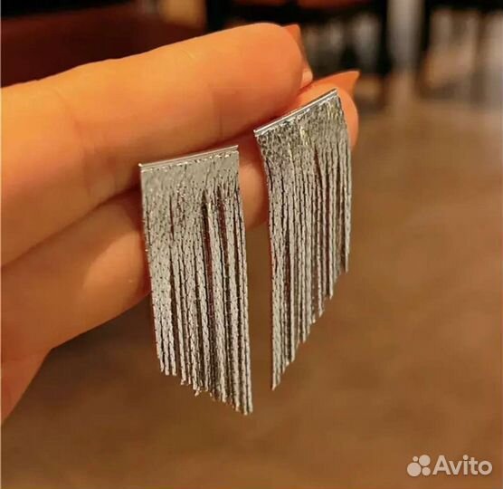 Новый эффектный сверкающий комплект серьги браслет