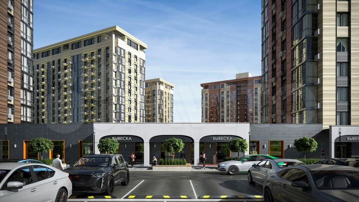 2-к. квартира, 65,2 м², 10/14 эт.