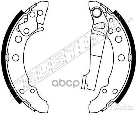 Колодки тормозные дисковые зад 7000 Trusting