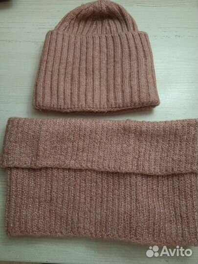 Шапка,Варежки,Шаль-косынка пуховая