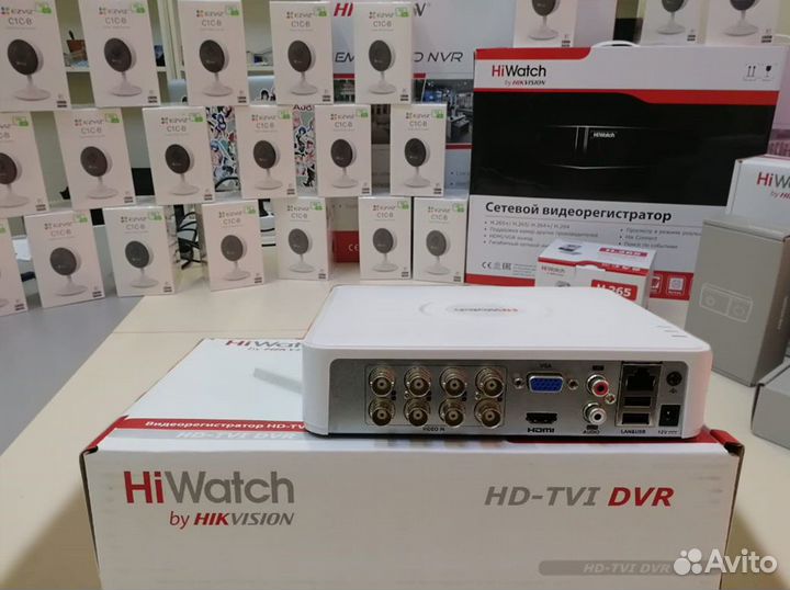 Видео регистратор гибридный 8к. DS-H208QA HiWatch