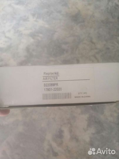 Воздушный фильтр toyota