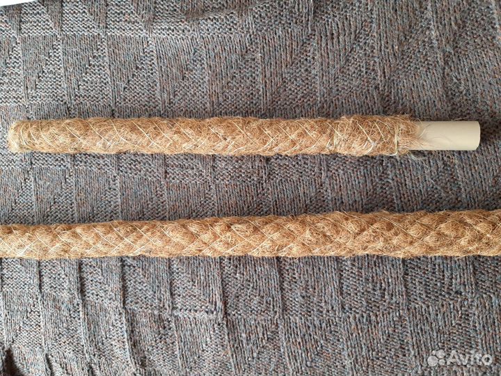 Цветы, опора для цветов из кокоса