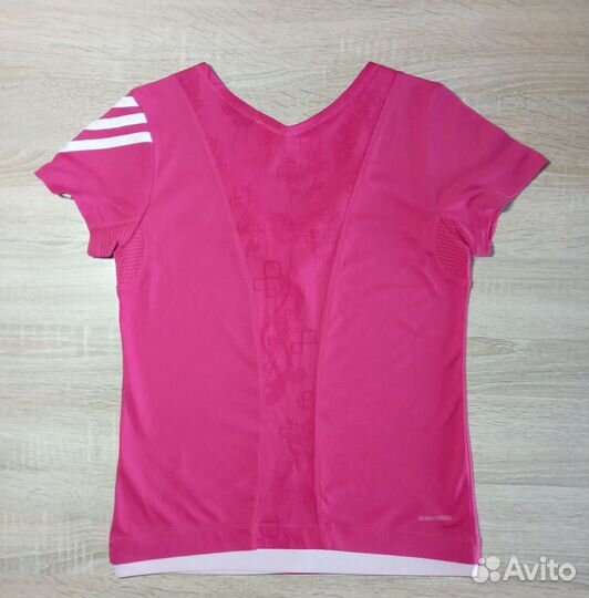 Футболка adidas розовая спортивная рост 164