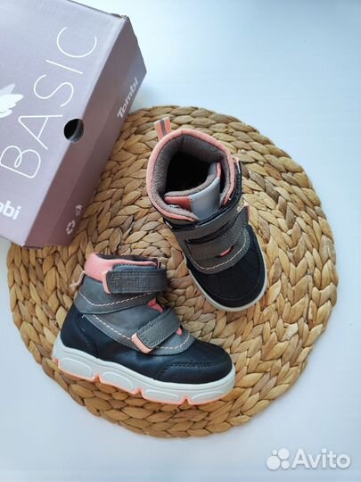 Демисезонные ботинки для девочки Tombi, 24 размер