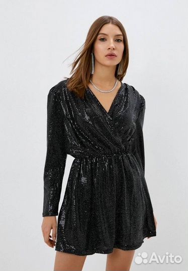 Блестящее платье вечернее + платье а-силуэта