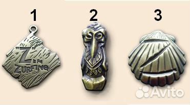 Медальоны, кулоны, солдатики-металл, Ландрин и др