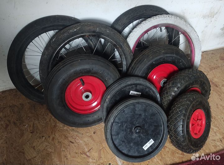Колеса для тележки, бетономешалки