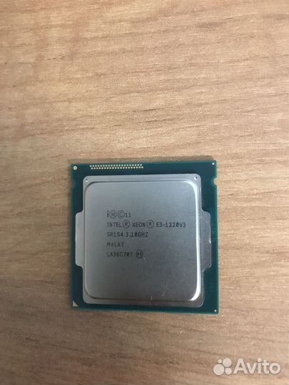 Процессор intel xeon e3-1220v3