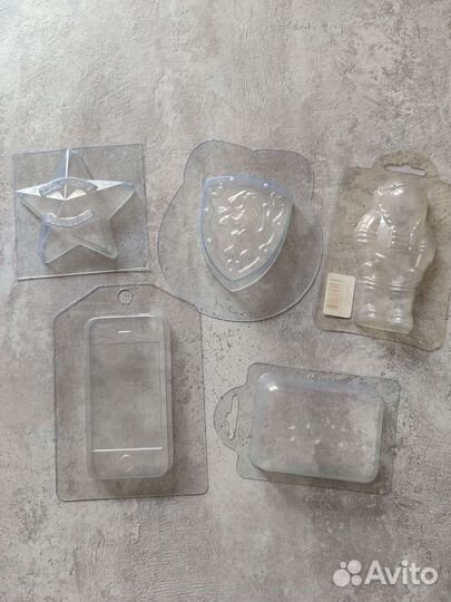 Формы для мыла пластиковые, мужские, комплект