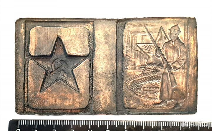 Заготовка спичечницы ркка Солдатское творч. 1930-е