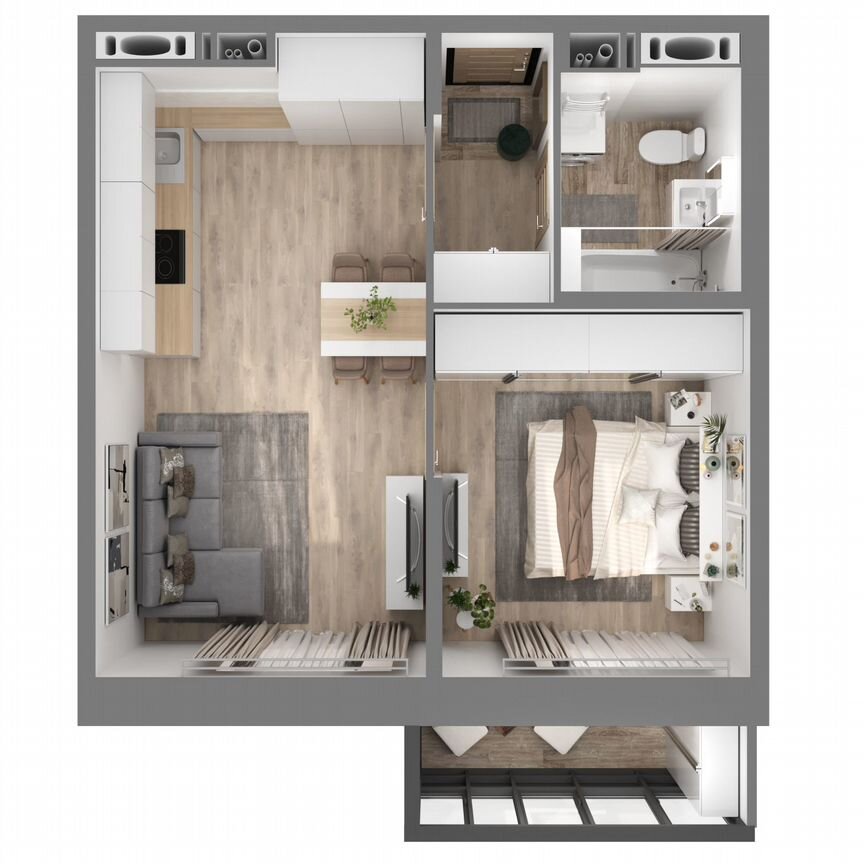 1-к. квартира, 39,8 м², 19/23 эт.