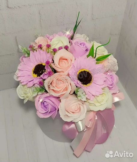 Букет из мыльных цветов