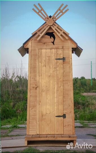 Дачный туалет с установкой SUN340