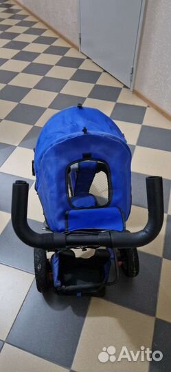 Детский 3х колесный велосипед с ручкой